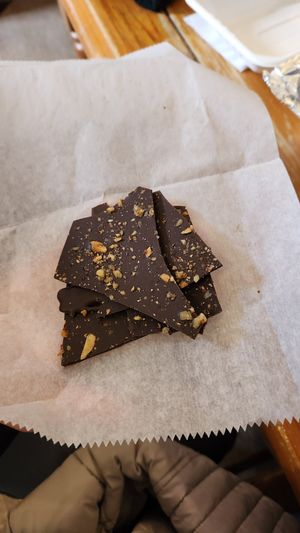 Not sure what this chocolate is called but it was amazing 😍 at Voula's Greek Sweets in Rochester