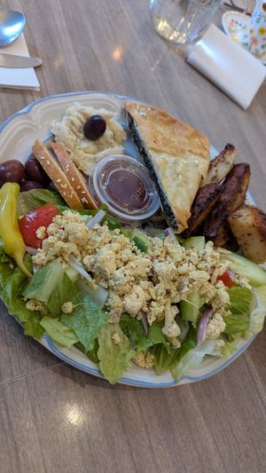 Combo plate at Voula's Greek Sweets in Rochester