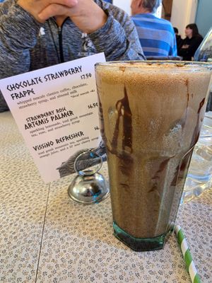 Chocolate Strawberry Frappe at Voula's Greek Sweets in Rochester