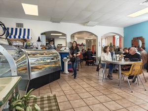 Voula has officially moved to a much larger building with more indoor/outdoor seating then before. Food is still delicious and there are tons of vegan options. at Voula's Greek Sweets in Rochester