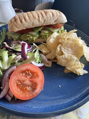 Avo panini   at The Village Bistro in Edinburgh