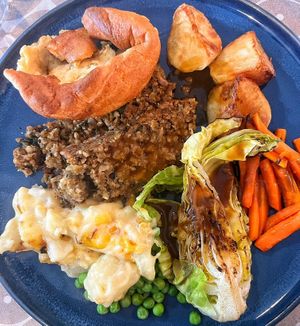 Full vegan roast at The Village Bistro in Edinburgh