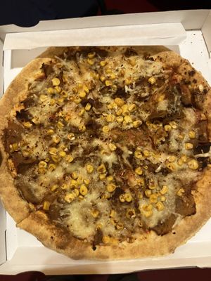 pizza with „döner"  at Pizza'dam in Amsterdam