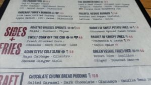 sides. leaf is vegan. va is vegan on request at Tap 42 Bar and Kitchen  in Fort Lauderdale