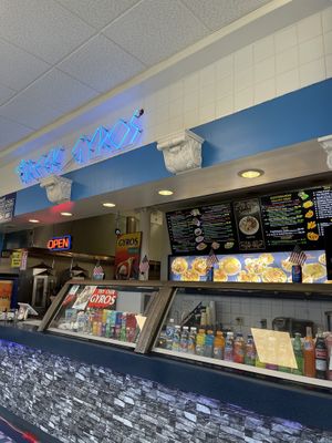 the stall   at The Greek Gyros in La Mesa