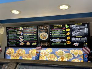 menu   at The Greek Gyros in La Mesa