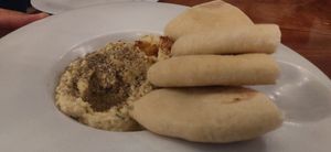 Hummus at La Hoja Verde in Tulum