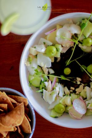ESPECIAL AGUACHILE DE COCO at La Hoja Verde in Tulum