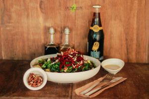 ENSALADA EXPLORADORA
Opcional queso gorgonzola o queso vegano at La Hoja Verde in Tulum