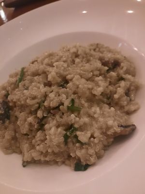 Risotto w. Quinoa & Mushrooms at La Hoja Verde in Tulum