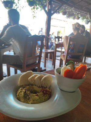 Hummus at La Hoja Verde in Tulum