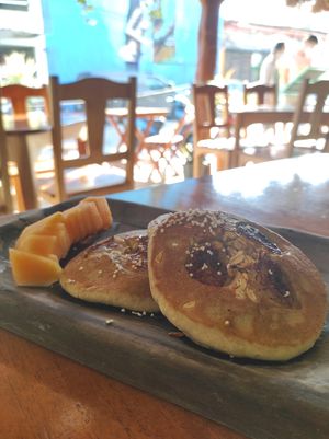Hot cakes at La Hoja Verde in Tulum
