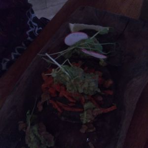 3 tacos at La Hoja Verde in Tulum