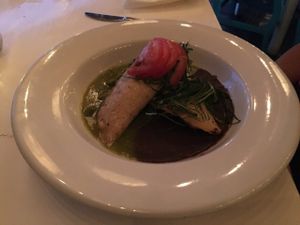 Recommended by our server. I can't recall the name exactly but it is a local dish.  at La Hoja Verde in Tulum