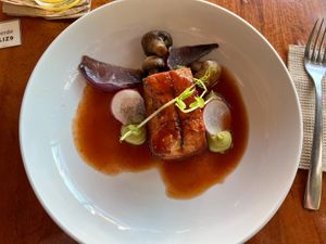 Tofu delicious but pricey  at La Hoja Verde in Tulum