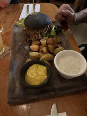 Barbacoa sándwich   at La Hoja Verde in Tulum