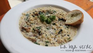 Risotto de Quinoa  at La Hoja Verde in Tulum