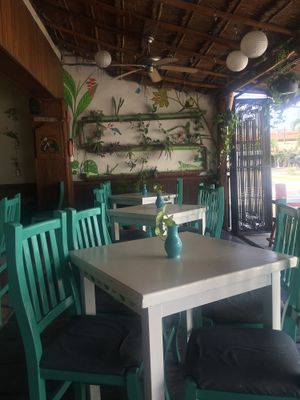 Inside at La Hoja Verde in Tulum