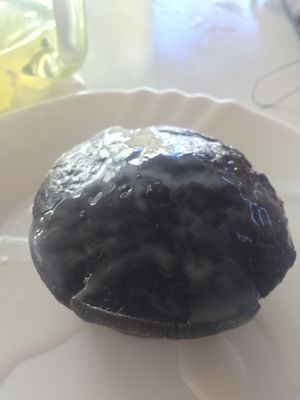 Fondant dessert at La Hoja Verde in Tulum