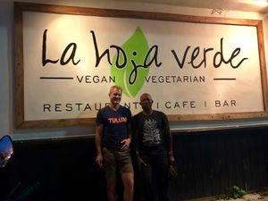 Great sign right off of Main Street  at La Hoja Verde in Tulum