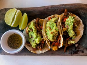 Asada Tacos  at La Hoja Verde in Tulum