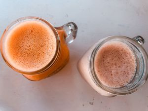 Smoothies at La Hoja Verde in Tulum