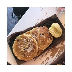 Super fluffig Pancakes  at La Hoja Verde in Tulum