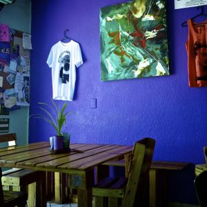 Lots of great deep-fry food with salad and fries. Also great juices and vegan deserts.  at La Hoja Verde in Tulum