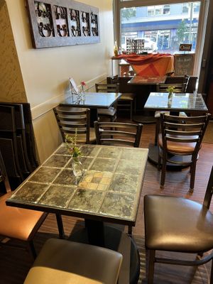 Seating  at Dancing Lion Chocolate in Manchester