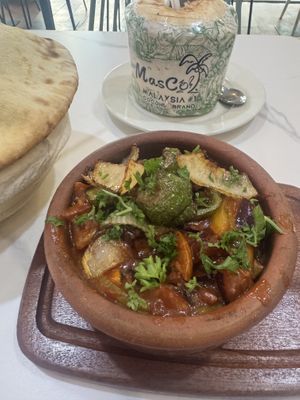 Vegan eggplant and veggie moussaka   at Yasmin Express in Langkawi