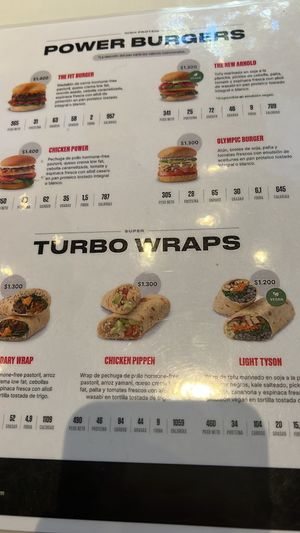 Menu  at Proteina  in Buenos Aires