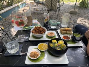 Yummy vegan food! We loved all the choices for vegans. ❤️  at WILD in Siem Reap