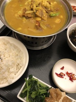 golden curry rice  at Find yourself relaxed and vegetarian - 找回自己 輕鬆蔬食本色 in Taichung