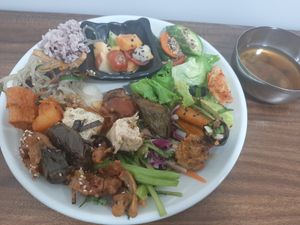 Lunch buffet at OBOK Veggie - Nhà hàng chay Hàn Quốc  in Hanoi