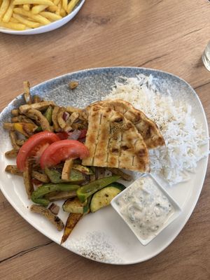 Vegan gyros (you can choose rice or fries)  at Brothers Amstetten in Amstetten