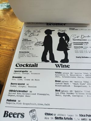 Menu at Olivia's Brother  in Athens