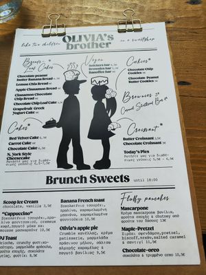 Menu at Olivia's Brother  in Athens