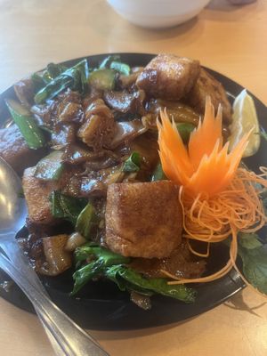 Pad see yew (Spelling?!?)  at Bangkok Café in New Paltz