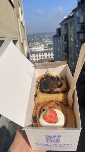 Strawberry roll and Oreo roll  at Cinnamood in Wuppertal