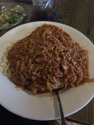 Vegan pasta with mushrooms!   at Lanie's Cafe in Albany