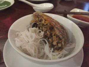 square spring rolls, vegan at Hum Vegetarian - District 3 in Ho Chi Minh City