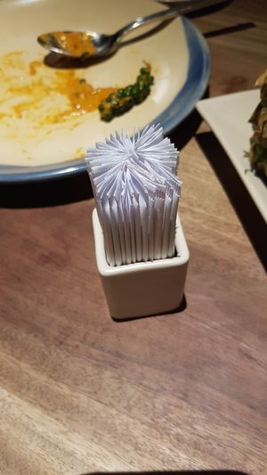 Even the toothpicks were arranged beautifully at Hum Vegetarian - District 3 in Ho Chi Minh City