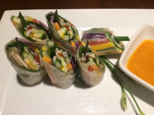 Fresh spring rolls. (vegan) at Hum Vegetarian - District 3 in Ho Chi Minh City