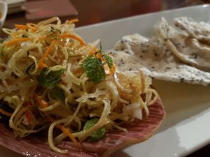Banana leaf salad  at Hum Vegetarian - District 3 in Ho Chi Minh City