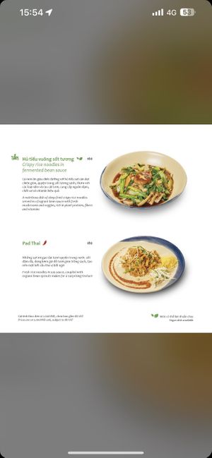 Menu  at Hum Vegetarian - District 3 in Ho Chi Minh City