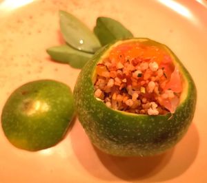 Pomelo Salad in Tay Bac's Passionfruit at Hum Vegetarian - District 3 in Ho Chi Minh City