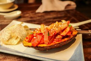 lotus salad with cacao at Hum Vegetarian - District 3 in Ho Chi Minh City