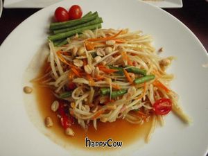 Salad a la Hum (Green Papaya Salad) - spicy, though the restaurant checked with us about how spicy we liked our salad. at Hum Vegetarian - District 3 in Ho Chi Minh City