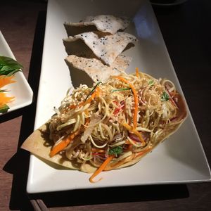 Banana leaf salad at Hum Vegetarian - District 3 in Ho Chi Minh City