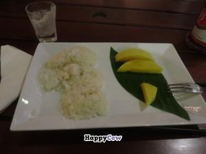 Dessert: mango and sticky rice. at Hum Vegetarian - District 3 in Ho Chi Minh City